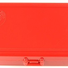 FS Reloading Plastic Ammo Box Automatic Pistol 50 Round Solid Red