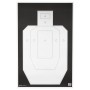 Action Target IPSC/PBKB, Unofficial IPSC Practice Target, High Visibility Black Background On White Paper, 23