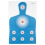 Action Target PR-CQ1, High Visibility Fluorescent Target, Modified B-27 Target, Black/Blue/Red, 23