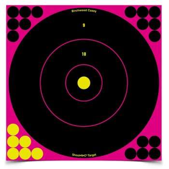 Birchwood Casey Shoot-N-C Target, Round Bullseye, 12
