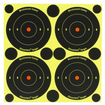 Birchwood Casey Shoot-N-C Target, Round Bullseye, 3