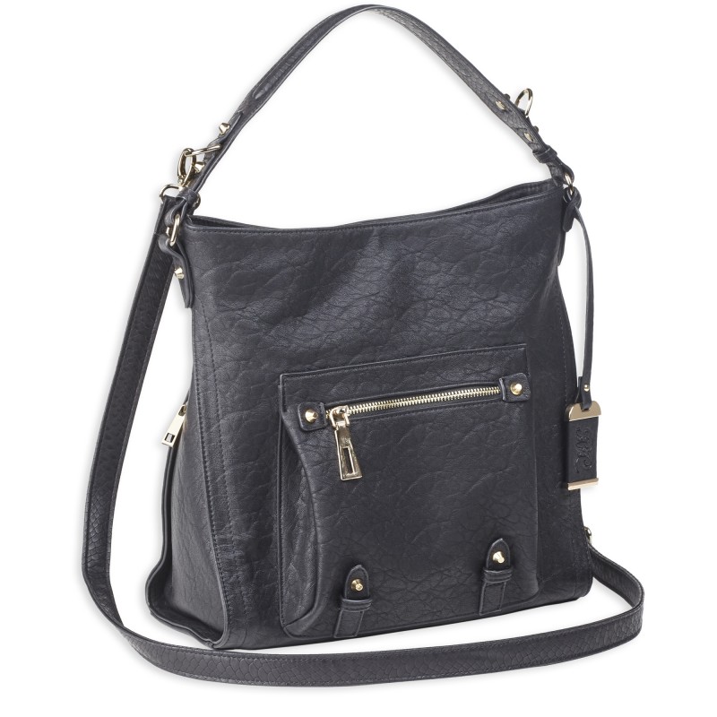 Bulldog Cases Hobo Anna Purse Holster, Fist Most Small Autos, Black Color, Leather BDP-053