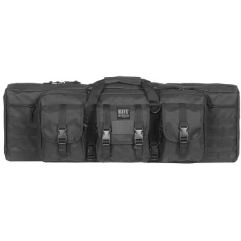Bulldog Cases Deluxe Tactical Rifle Case, Fits Single Rifle, Three Front Acc. Pockets, Large Main Front Pocket, Back Pack Straps, 36
