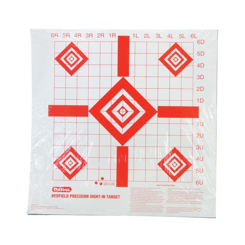 Champion Traps & Targets Redfield Style Precision Sight-In Target, 16