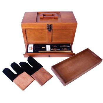 DAC GunMaster Tool Box Maintenance Kit, Universal Gun Cleaning, Wood Box, 17 Pieces TBX736-1