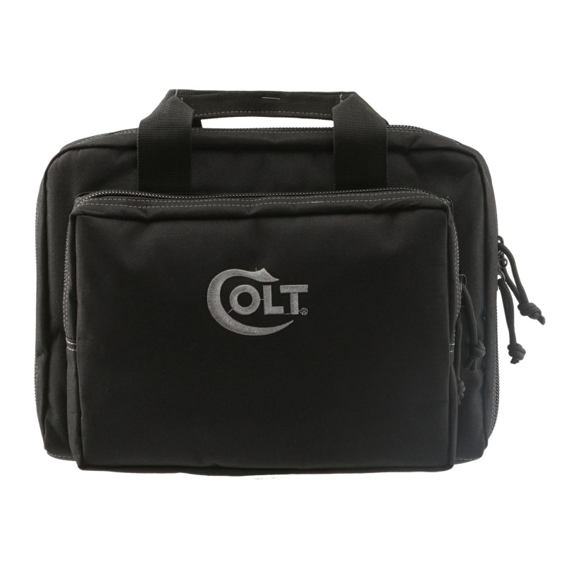 Drago Gear Colt, Double Pistol Case,  5 Internal Magazine Holders, Black C12-315BL