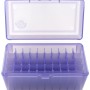 FS Reloading Plastic Ammo Box Small Pistol 50 Round Translucent Purple