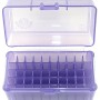 FS Reloading Plastic Ammo Box Small Rifle 50 Round Translucent Purple