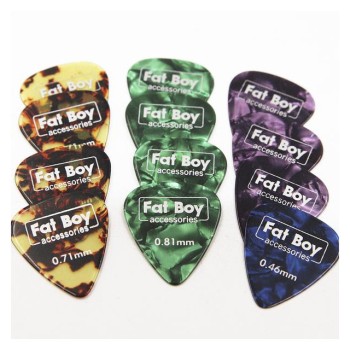 Fat Boy Celluloid Picks 046-.81mm 12pcs