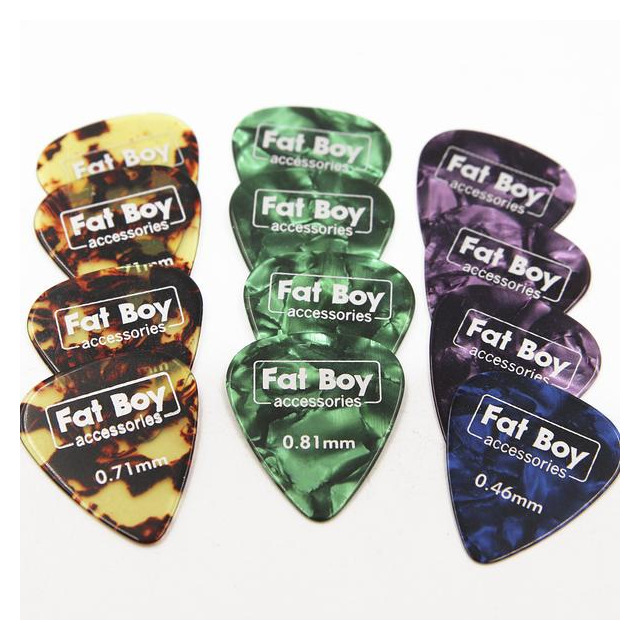 Fat Boy Celluloid Picks 046-.81mm 12pcs