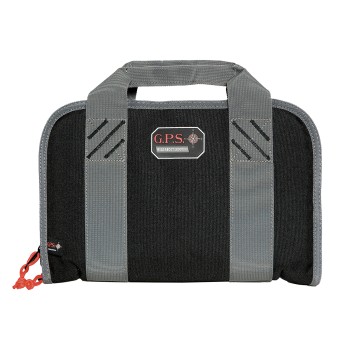 G-Outdoors, Inc. Pistol Case, Black, Soft, Up To 2 Pistols GPS-1308PC
