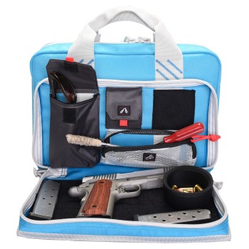 G-Outdoors, Inc. Pistol Case, Blue, Soft, Up To 4 Pistols GPS-1310PCRB