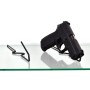 Gun Storage Solutions Handgun Back Kikstands, Vinyl Coated, Fits Guns As Small As .22 Caliber, 1 Per Stand, Free Standing BKIK10