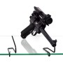 Gun Storage Solutions Handgun Front Kikstands, Vinyl Coated, Fits Guns As Small As .22 Caliber, 1 Per Stand, Attachs To Back Of Shelf, Black FKIK10