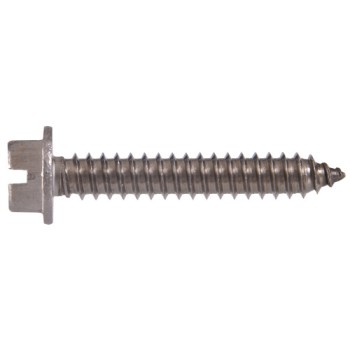 Hillman Stainless Steel Slotted Hex Washer Head Sheet Metal Screw 8 x 3/4