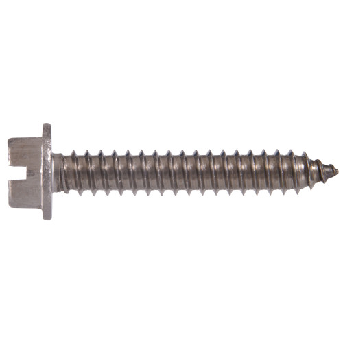 Hillman Stainless Steel Slotted Hex Washer Head Sheet Metal Screw 8 x 3/4