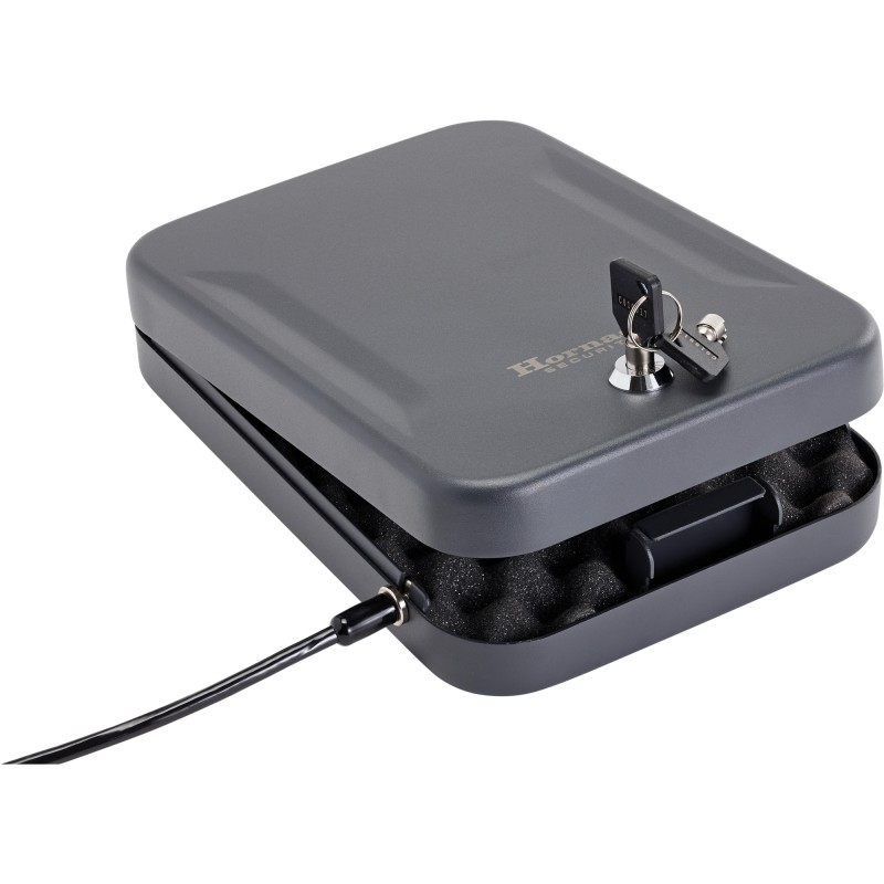 Hornady X-Large Lock Box, Black Finish, With Lock, Key, & Cable 95210