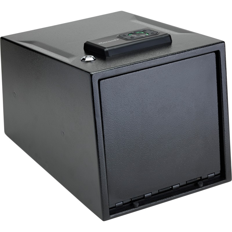 Hornady 2 Gun Keypad Vault, Programmable, Backup Barrel Key Lock, Removeable Shelf, Interior Light, Foam Interior, Requires Four AAA Batteries (Not Included), Black Finish 95430