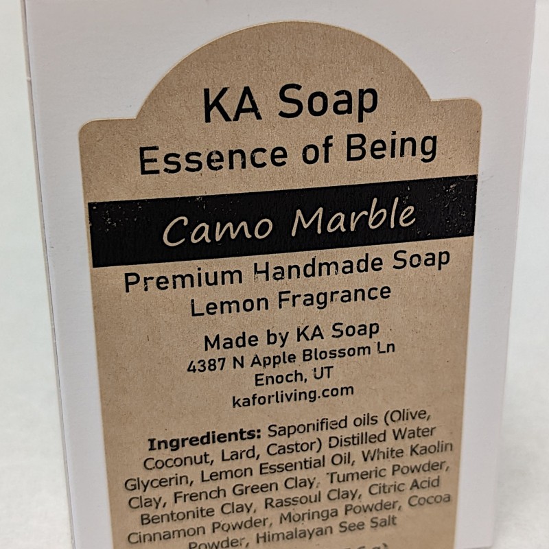 Essence of Being Camo Marble Soap 4.5 oz