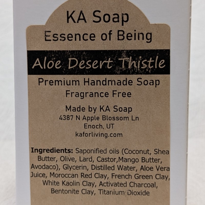 Essence of Aloe Desert Thistle Unscented Soap