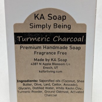 KA For Living Turmeric Charcoal Soap