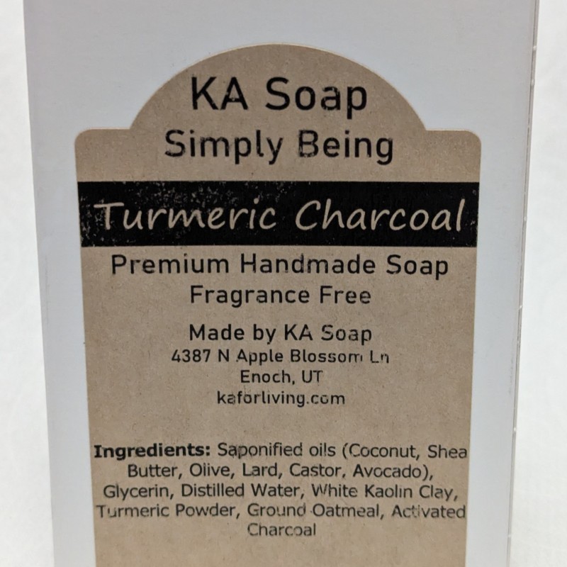 KA For Living Turmeric Charcoal Soap
