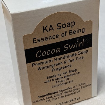 KA For Living Cocoa Swirl Soap 3.5 oz