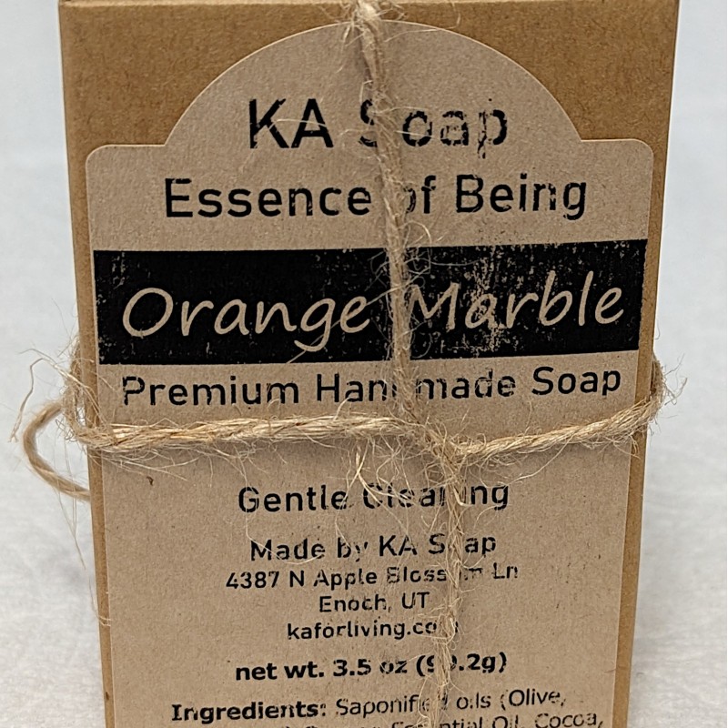 KA For Living Orange Marble Soap