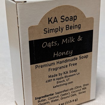 Simply Being Oatmeal, Coconut Milk, and Honey Soap