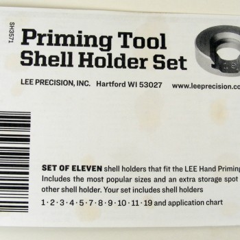 Lee Precision Instructions Priming Tool Shell Holder Set