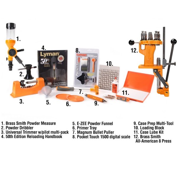 Lyman Brass Smith All-American 8  Reloading Kit