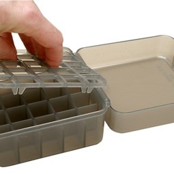 MTM Shotshell Box 12/20 Gauge 2-3/4" and 3" 25-Round Smoke