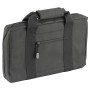 NCSTAR Discreet Pistol Case, Nylon, Black, Two Padded Handgun Compartments, Six Elastic Magazine Loops, Carry Handle CPB2903