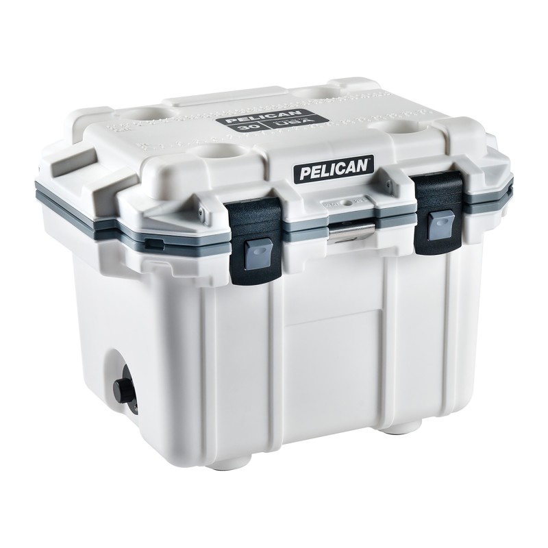 Pelican Elite Cooler, White/Gray, 25.30
