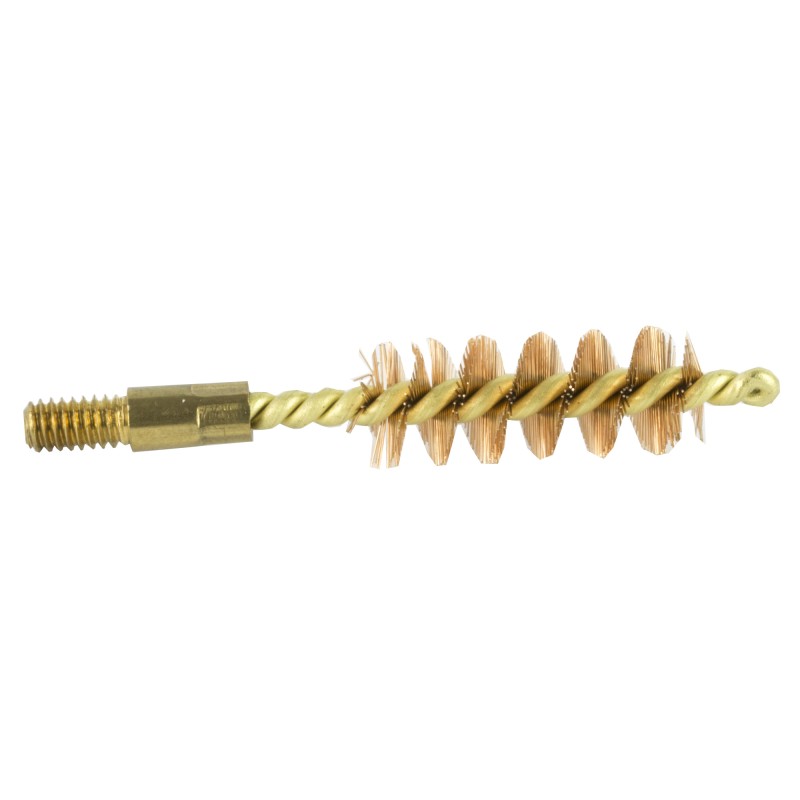 Pro-Shot Products Bronze Pistol Brush, #8-36 Thread, For 9MM, Clam Pack 9P