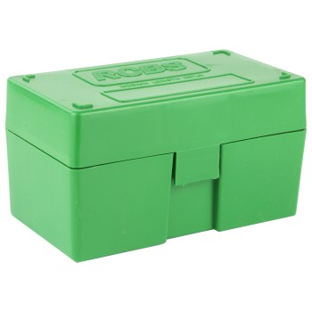 RCBS Medium Rifle Ammo Box, For 22 Savage, 22-250, 243 Win, 6MM, Green 86902