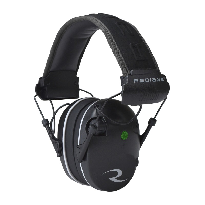 Radians R3200 Dual Mic, Electronic Earmuff, Black/Gray Finish R3200ECS