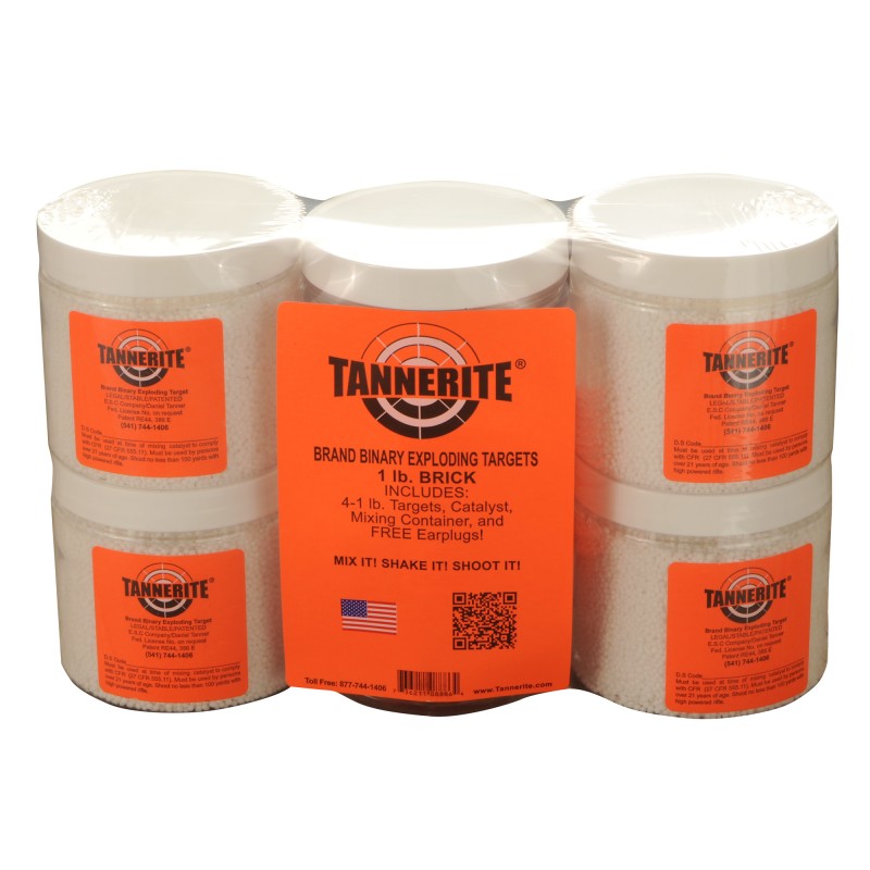 Tannerite Brick Target, 1 Pound, 4 Pack BRICK