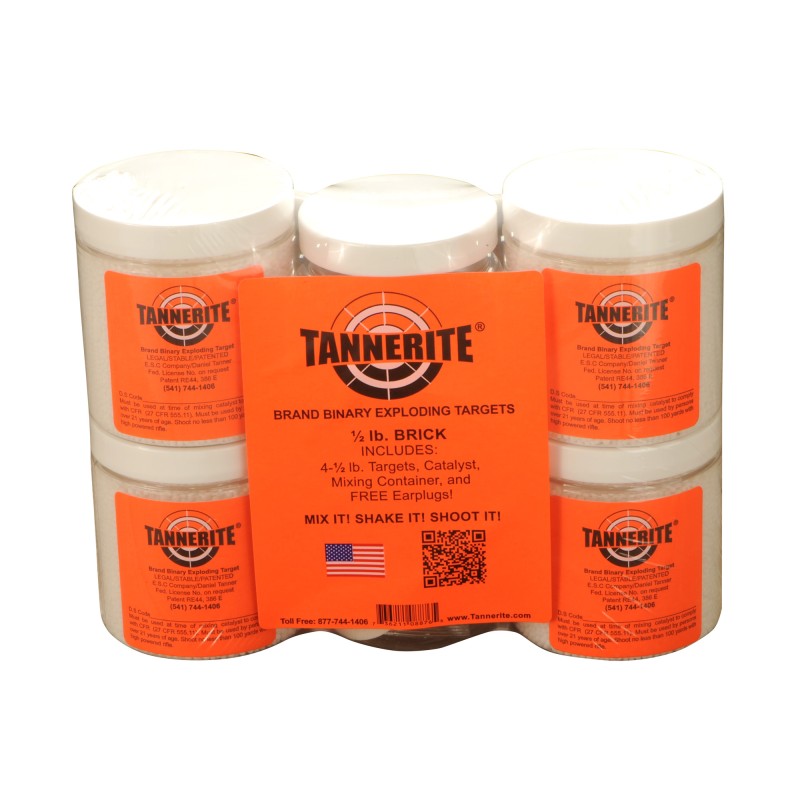 Tannerite Half Brick, Target, 1/2 Pound, 4 Pack 1/2 BR