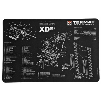 TekMat Springfield XDE Pistol Mat, 11