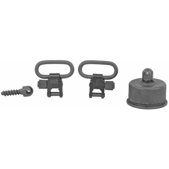 Uncle Mike's Mag Cap & Wood Screw Remington 11-87 QD Swivel Black 1 inch