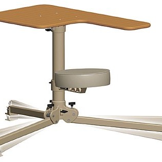 Caldwell BR Pivot Shooting Bench, Butcher Block Top