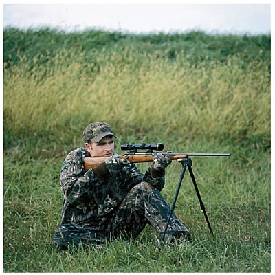 Caldwell Shooting Bipod, Sitting Model - Black